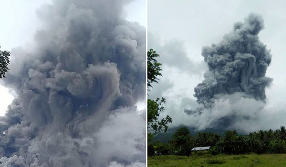 Philippines aftermath: Ash blankets trees, roads, houses after volcanic eruption
